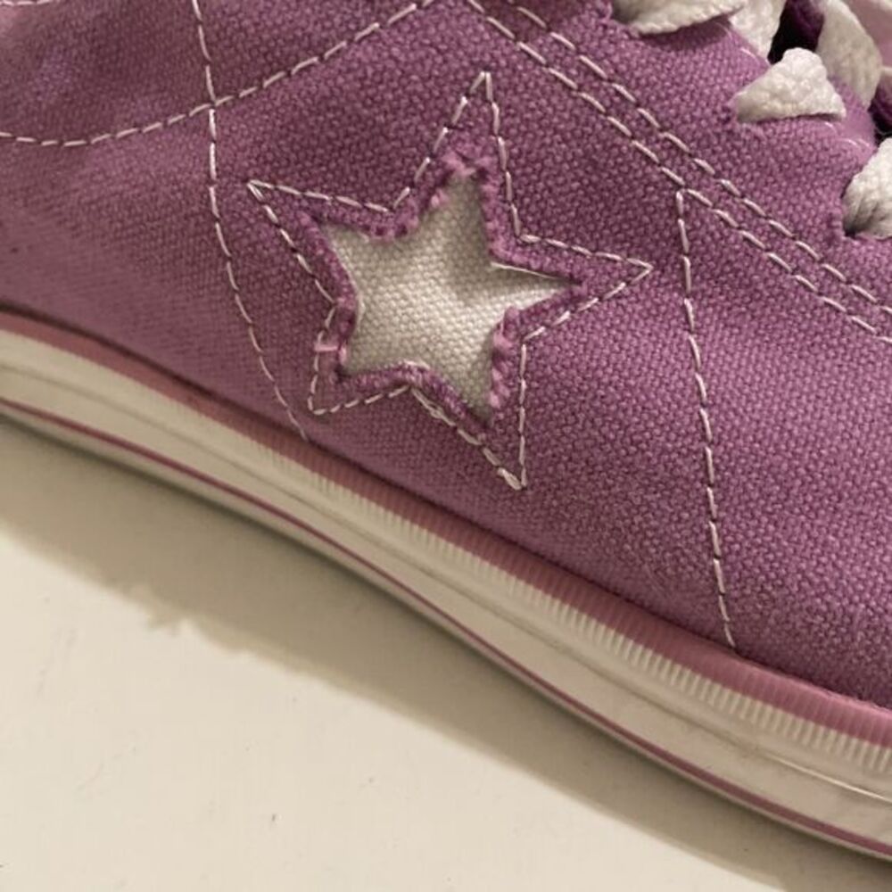 CONVERSE One Star Womens US 10 UK 8 EUR 41.5 Skater‎ Shoes Purple Lavender Cons - Picture 3 of 15